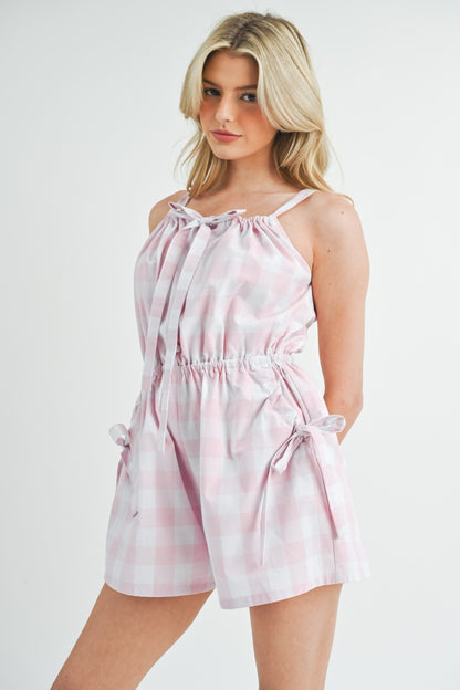 Plaid Romper