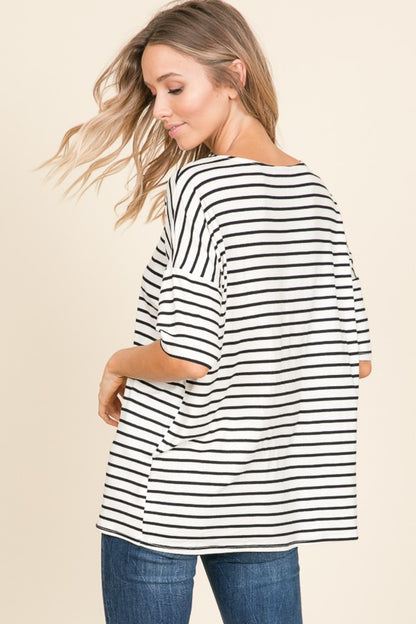 Nicole Striped Tee