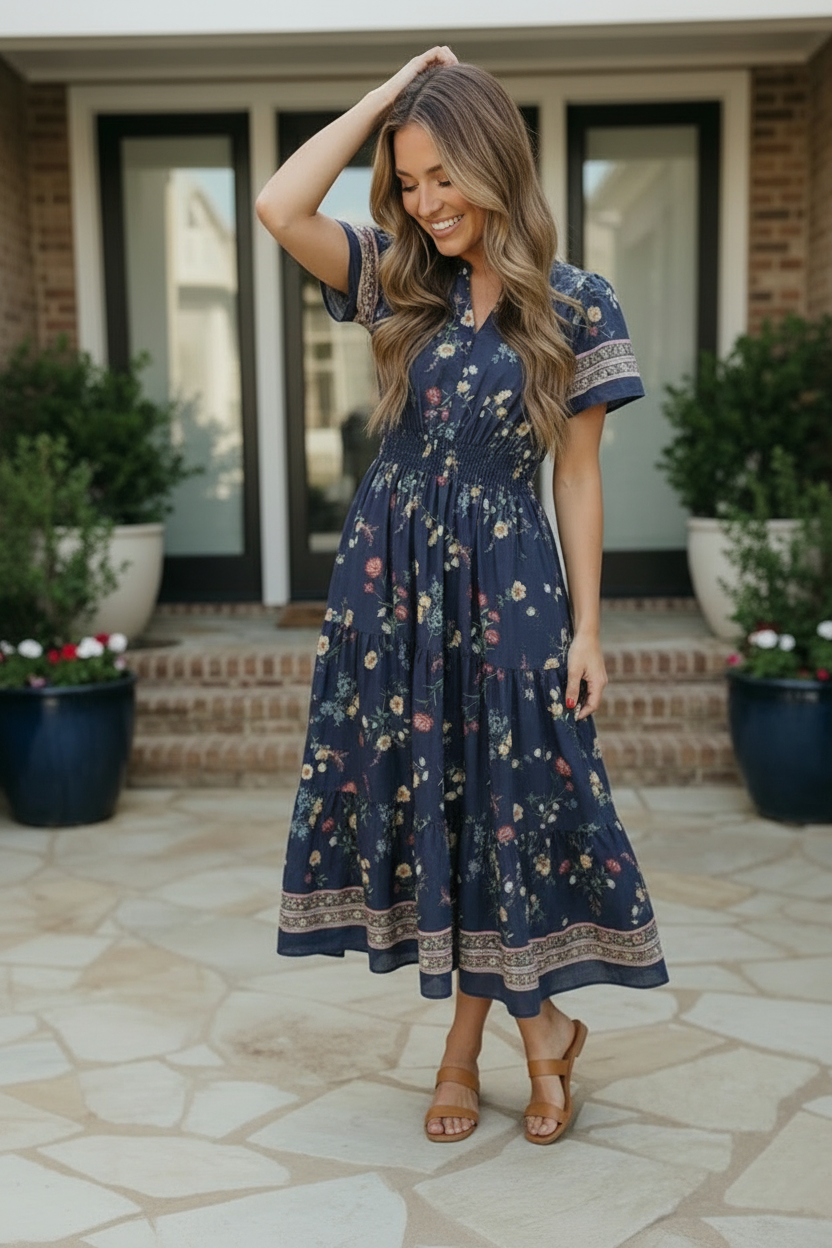 Calista Floral Dress