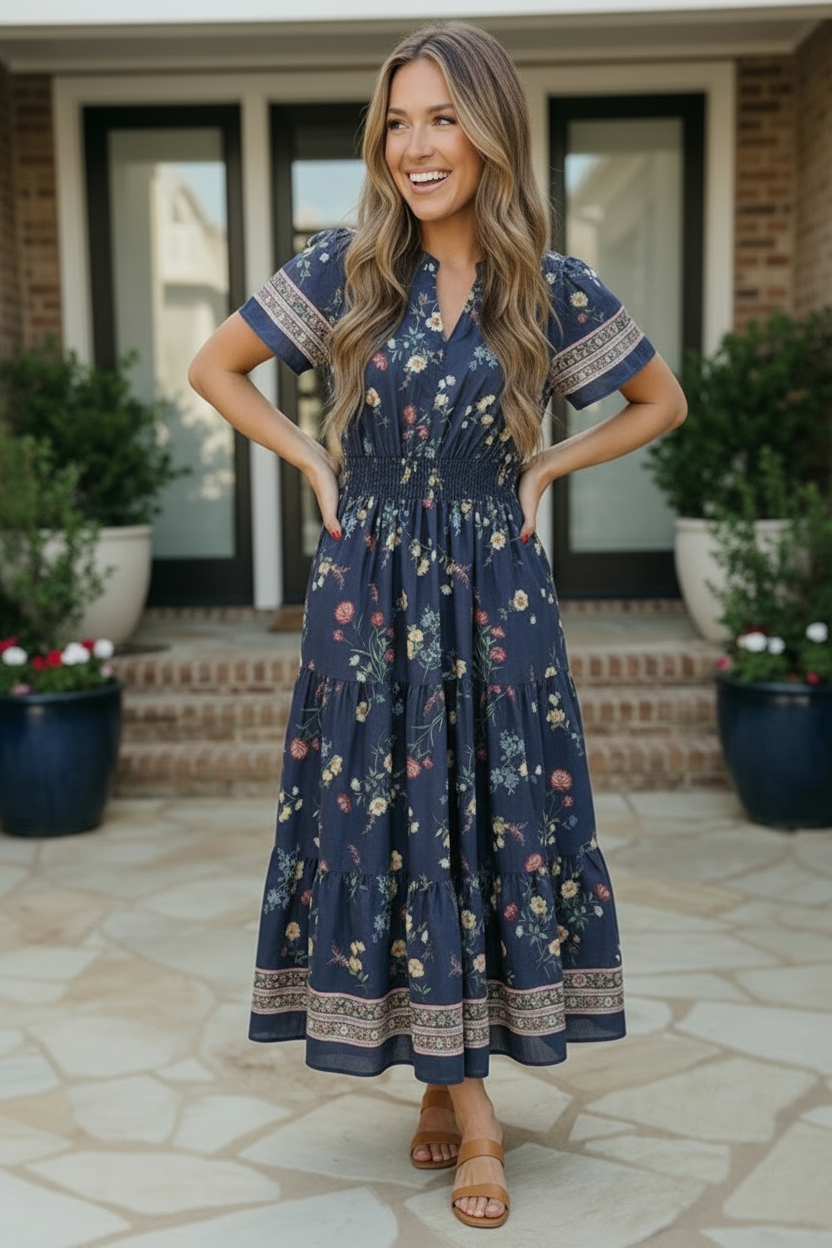 Calista Floral Dress