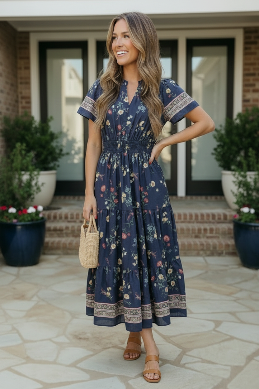 Calista Floral Dress