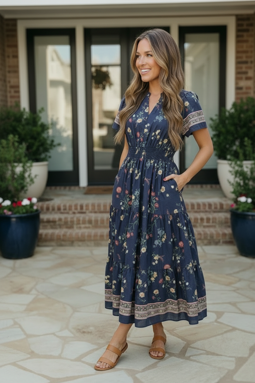 Calista Floral Dress