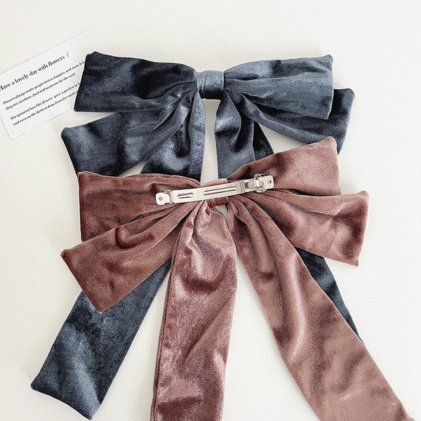 Goldie Velvet Bow