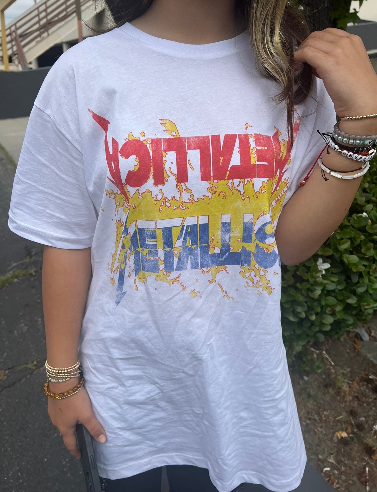 Metallica Tee in White