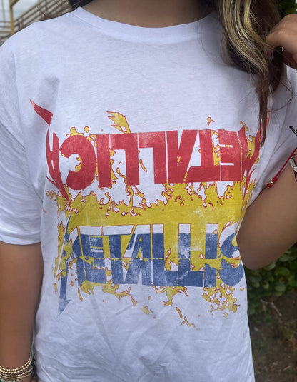 Metallica Tee in White