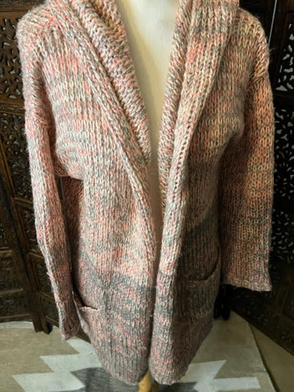 Amber Moon Revival: Ombre Hooded Cardigan