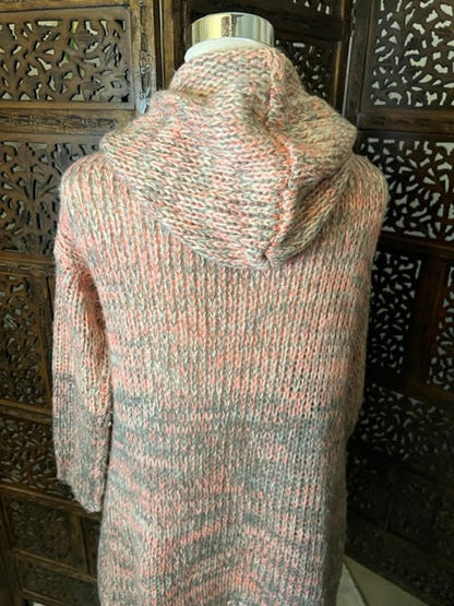 Amber Moon Revival: Ombre Hooded Cardigan