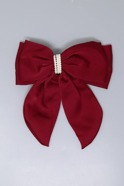 Pearl Bow Barrette