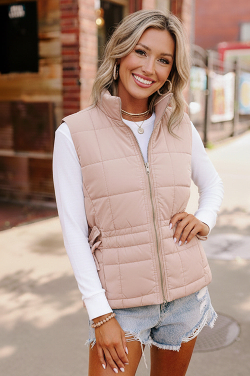Campfire Cozy Tan Vest