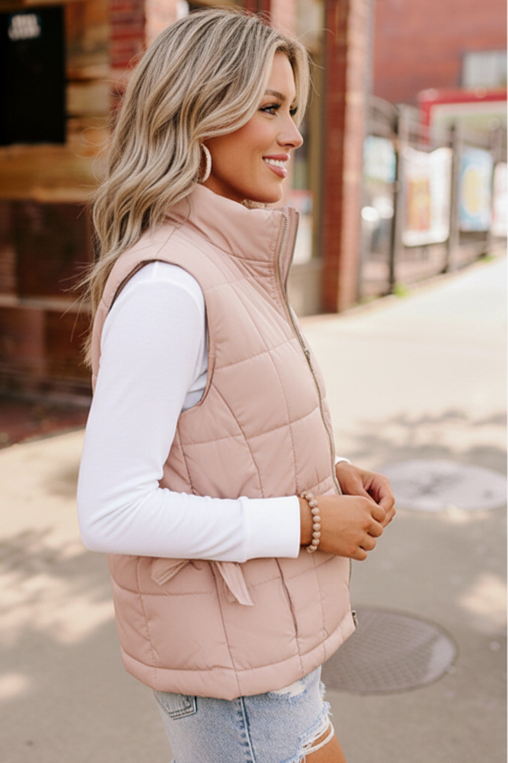 Campfire Cozy Tan Vest