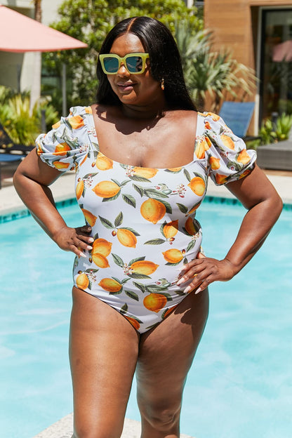 Salty Air One-Piece in Citrus Orange