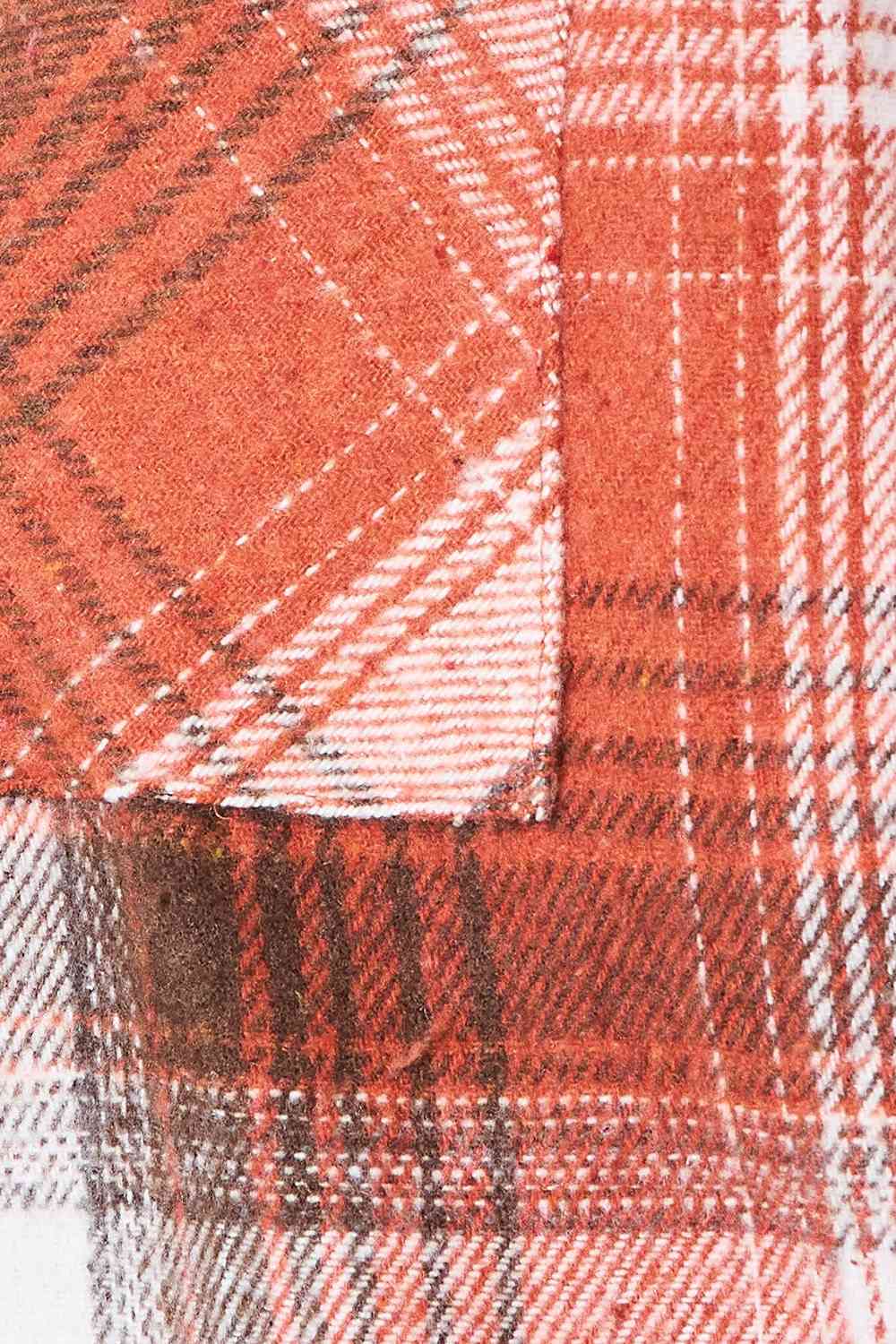 Rust Plaid Top