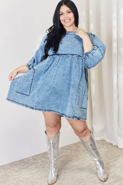 Babydoll Denim Dress