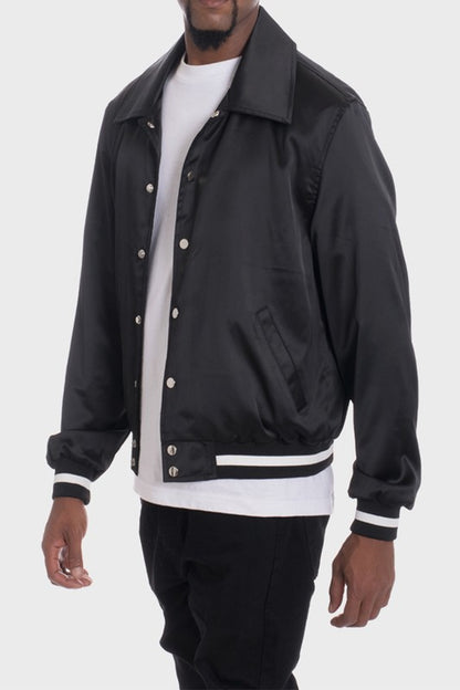 Satin Bomber Jacket