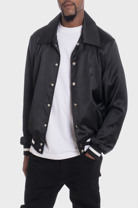 Satin Bomber Jacket