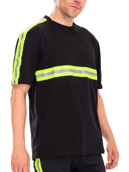 Reflective Stripe Tee in multiple colors