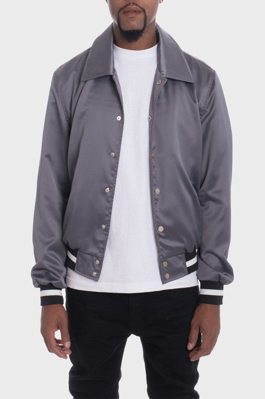 Satin Bomber Jacket