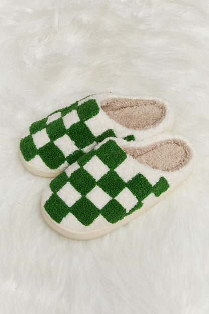 Checkered Slippers in multiple colors