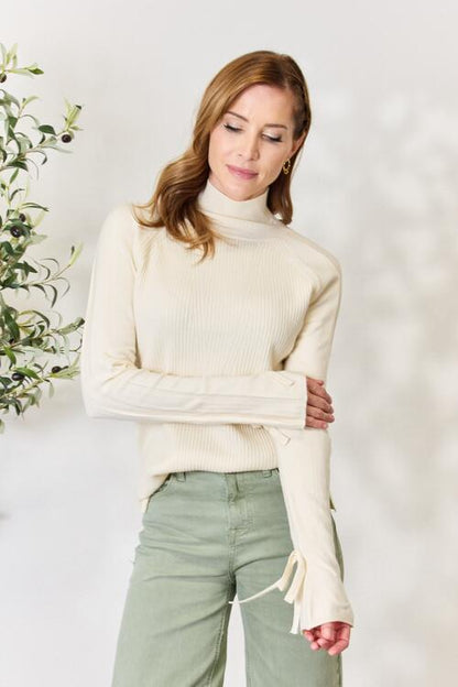 Holiday Turtleneck with Bow