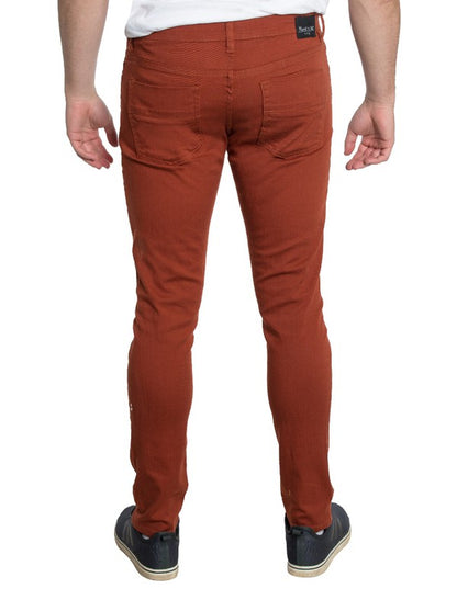 Men's Skinny Jeans in Brick