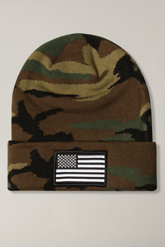 Camo Flag Beanie