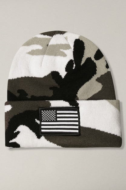 Camo Flag Beanie