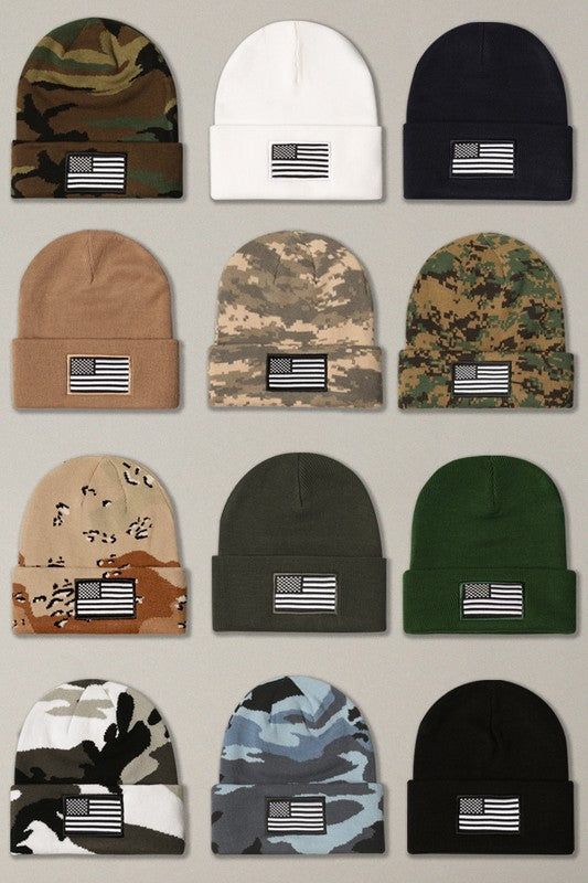 Camo Flag Beanie