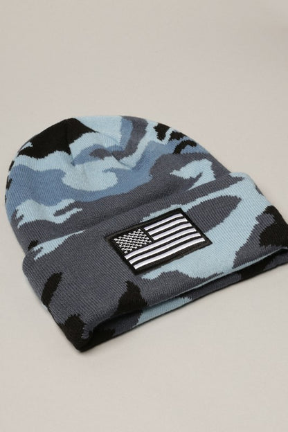 Camo Flag Beanie