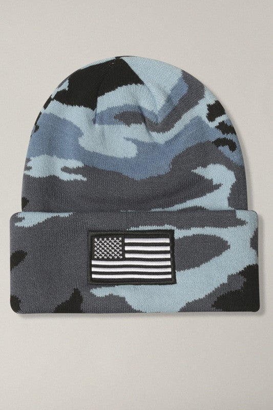 Camo Flag Beanie