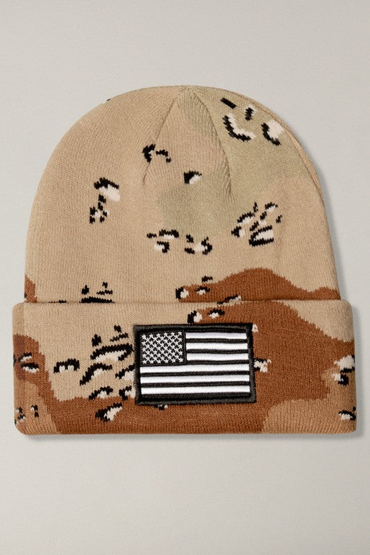 Camo Flag Beanie