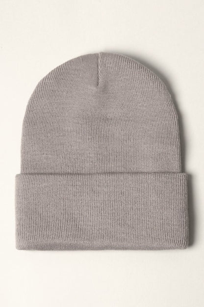 Unisex Solid Beanie