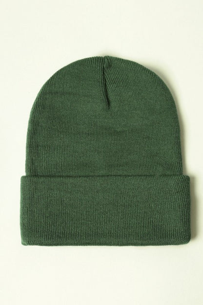 Unisex Solid Beanie