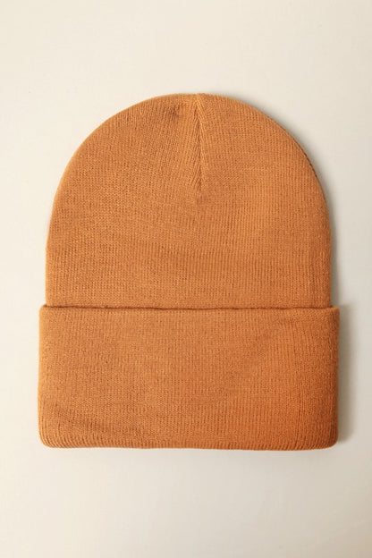 Unisex Solid Beanie