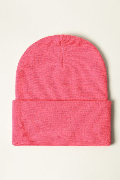 Unisex Solid Beanie