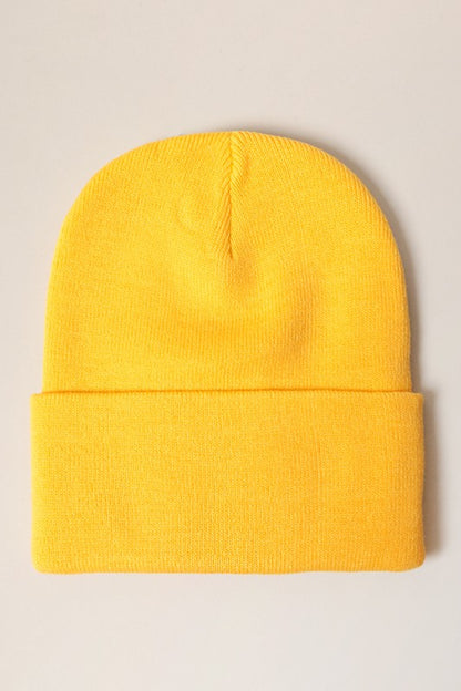 Unisex Solid Beanie