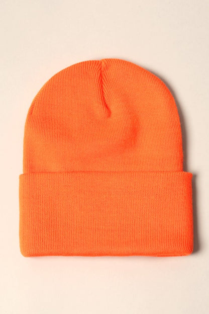 Unisex Solid Beanie