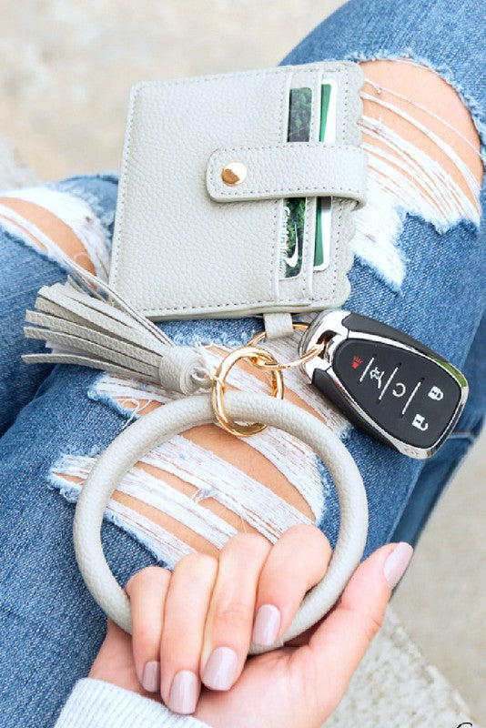 Wallet with Key Ring Bracelet