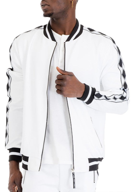 Diamond Tape Track Jacket