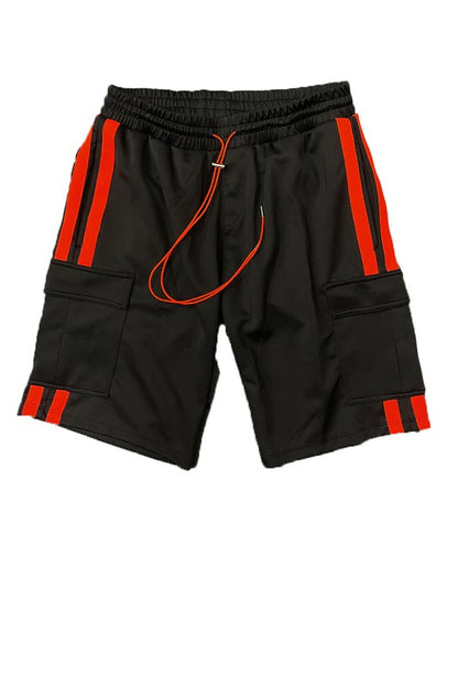 Two Stripe Cargo Pouch Shorts in multiple colors