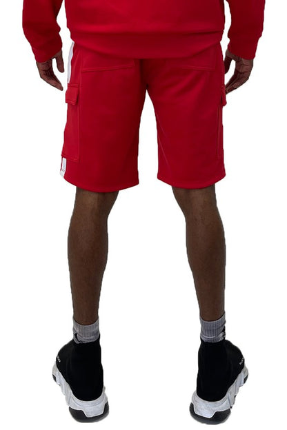 Two Stripe Cargo Pouch Shorts in multiple colors