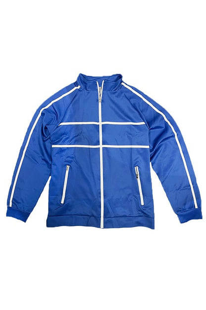 Tape Stripe Track Jacket in multiple colors