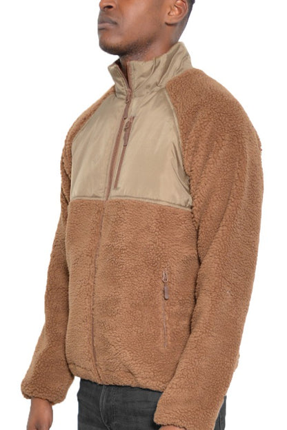 Sherpa Fleece Jacket in multiple colors