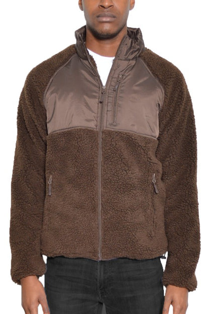 Sherpa Fleece Jacket in multiple colors