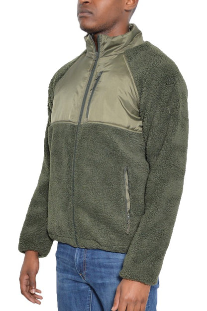 Sherpa Fleece Jacket in multiple colors