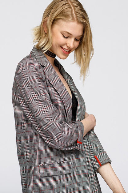 Glen Plaid Blazer