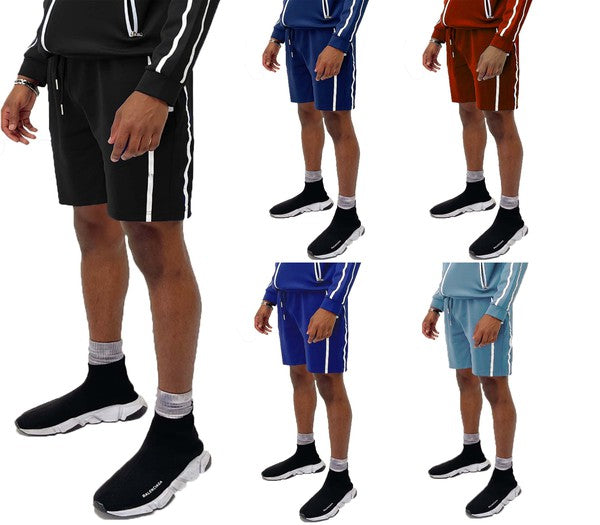 Taped Stripe Shorts in multiple colors