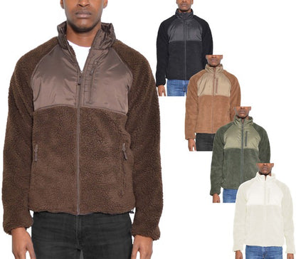 Sherpa Fleece Jacket in multiple colors