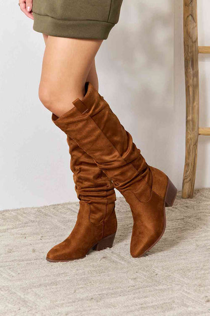 Kane Knee High Boots in Chestnut