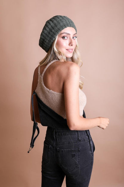 Boucle Knit Beret in multiple colors
