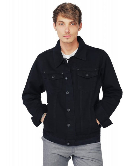 Mens Black Denim Jacket